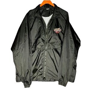NASCAR x Interstate Batteries Racing Windbreaker Jacket Mens Size XL Black